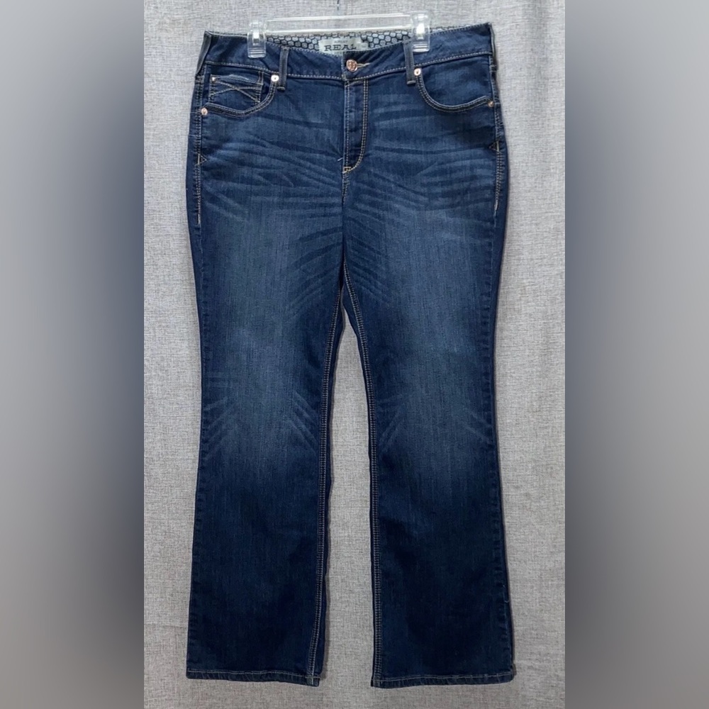 Ariat Jeans Sz 34 LITA REAL ROSA Perfect Rise Bootcut